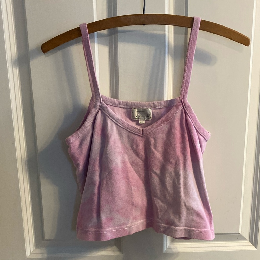 Size Medium Pink Tie-Dye Tank Top